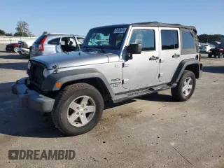 2014 Jeep Wrangler Unlimited Sport with VIN 1C4BJWDG8EL134356, listed as a Copart auction lot 74378874 with 103,318 mi miles and Salvage Title. Bid and sale history available at carsss.com. Image 1.