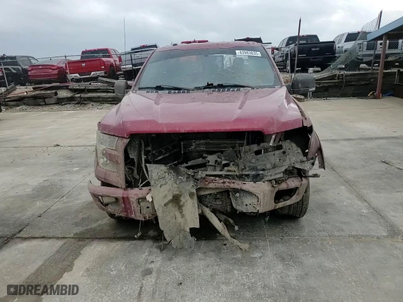 2017 Ford F-150 XL with VIN 1FTEW1CG2HFB09894, listed as a Copart auction lot 43983835 with 121,140 mi miles and Salvage Title. Bid and sale history available at carsss.com. Image 11.