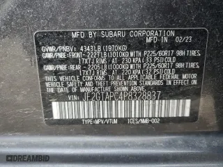 2023 Subaru Crosstrek Premium with VIN JF2GTAPC4P8328837, listed as a Copart auction lot 48935005 with 29,413 mi miles and Non Repairable. Bid and sale history available at carsss.com. Image 14.