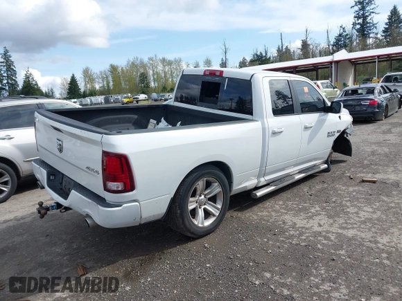 2016 Ram 1500 Sport z VIN 1C6RR7HT1GS341479, wystawiony jako IAAI lot #41943001 z przebiegiem 127 115 mil mil oraz . Historia ofert i sprzedaży dostępna na DreamBid. Obrazek 4.
