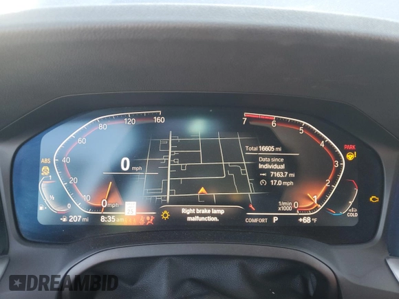 2019 BMW 3 Series 330i with VIN WBA5R1C5XKFH15134, listed as a Copart auction lot 49879055 with 16,605 mi miles and Salvage Title. Bid and sale history available at carsss.com. Image 9.