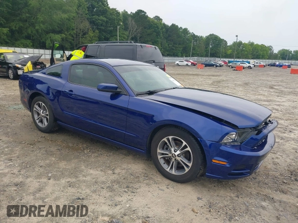 2014 Ford Mustang V6 with VIN 1ZVBP8AM4E5282543, listed as a IAAI auction lot 42367520 with 208,641 mi miles and . Bid and sale history available at DreamBid. Image 1.