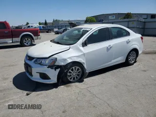 2018 Chevrolet Sonic LT with VIN 1G1JD5SGXJ4114333, listed as a Copart auction lot 60849815 with 44,074 mi miles and Salvage title. Bid and sale history available at DreamBid. Image 1.