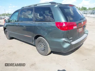 2005 Toyota Sienna CE with VIN 5TDZA23C05S294140, listed as a IAAI auction lot 42192185 with 204,621 mi miles and . Bid and sale history available at DreamBid. Image 3.