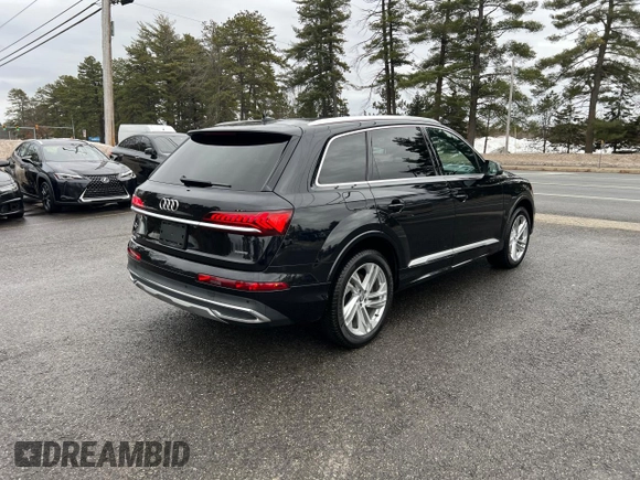 2020 Audi Q7 Premium z VIN WA1AXAF70LD003658, wystawiony jako Copart lot #48668495 z przebiegiem 88 618 mil mil oraz Czysty tytuł • Clean title. Historia ofert i sprzedaży dostępna na DreamBid. Obrazek 4.
