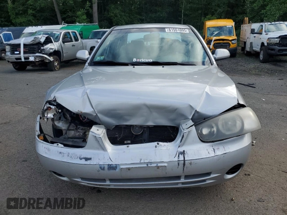 2001 Hyundai Elantra GLS with VIN KMHDN45D01U241519, listed as a Copart auction lot 61551095 with 201,343 mi miles and Salvage title. Bid and sale history available at DreamBid. Image 5.