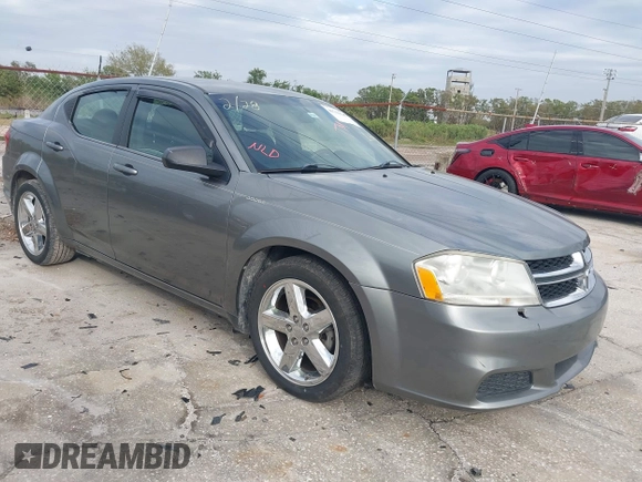 2013 Dodge Avenger with VIN 1C3CDZAB8DN688235, listed as a IAAI auction lot 41713541 with 59,155 mi miles and . Bid and sale history available at DreamBid. Image 1.