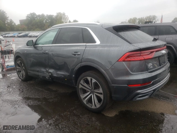2022 Audi Q8 Premium Plus with VIN WA1EVBF12ND025446, listed as a Copart auction lot 74586734 with 19,886 mi miles and Salvage Title. Bid and sale history available at carsss.com. Image 2.