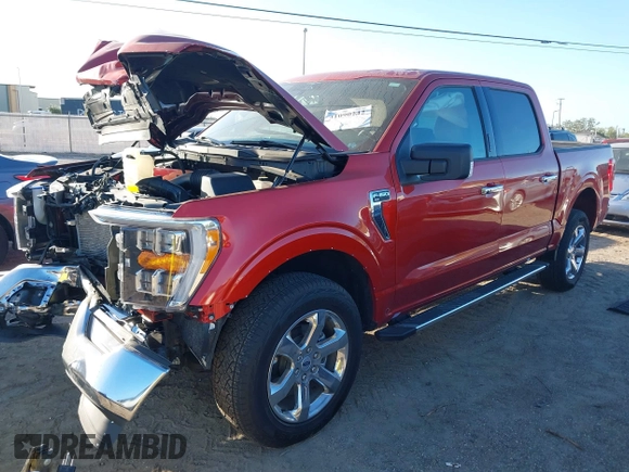 2023 Ford F-150 XL with VIN 1FTFW1E50PKF48369, listed as a IAAI auction lot 41090142 with 10,710 mi miles. Bid and sale history available at carsss.com. Image 17.