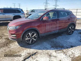 2021 Nissan Rogue Sport SL with VIN JN1BJ1CW1MW451620, listed as a Copart auction lot 46391035 with 19,834 mi miles and Salvage Title. Bid and sale history available at carsss.com. Image 1.