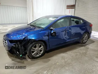 2017 Hyundai Elantra Limited with VIN 5NPD84LF8HH165455, listed as a Copart auction lot 83898104 with 145,968 mi miles and Salvage Title. Bid and sale history available at carsss.com. Image 1.
