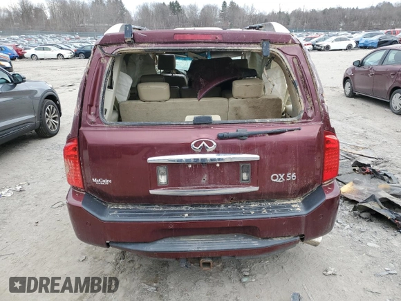 2009 Infiniti QX56 with VIN 5N3AA08C49N901603, listed as a Copart auction lot 82772454 with 0 mi miles and Salvage Title. Bid and sale history available at carsss.com. Image 6.