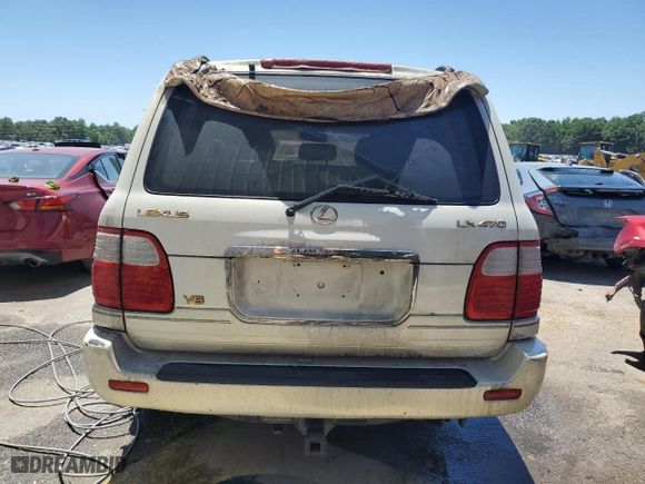 2001 Lexus LX 470 with VIN JTJHT00W613501194, listed as a Copart auction lot 58038914 with 312,193 mi miles and Salvage Title. Bid and sale history available at carsss.com. Image 6.