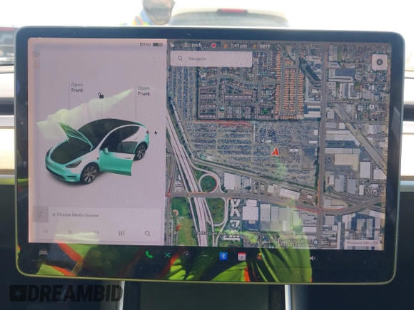 2020 Tesla Model Y Long Range with VIN 5YJYGDEE2LF059177, listed as a IAAI auction lot 41916260 with 66,190 mi miles and . Bid and sale history available at DreamBid. Image 18.