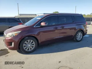 2015 Kia Sedona EX with VIN KNDMC5C16F6020916, listed as a Copart auction lot 49264995 with 133,164 mi miles and Salvage Title. Bid and sale history available at carsss.com. Image 1.