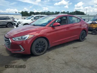 2017 Hyundai Elantra SE with VIN KMHD74LF7HU398988, listed as a Copart auction lot 63562705 with 124,672 mi miles and Salvage title. Bid and sale history available at DreamBid. Image 1.