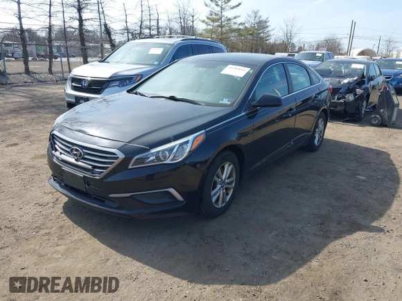 2017 Hyundai Sonata 2.4L with VIN 5NPE24AF5HH554112, listed as a IAAI auction lot 41783014 with 86,827 mi miles. Bid and sale history available at carsss.com. Image 17.