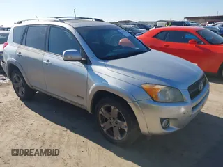 2010 Toyota RAV4 Sport with VIN JTMRF4DVXA5033966, listed as a IAAI auction lot 41131655 with 222,257 mi miles. Bid and sale history available at carsss.com. Image 1.