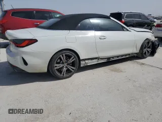 2021 BMW 4 Series 430i with VIN WBA23AT08MCG90733, listed as a Copart auction lot 47617915 with 18,904 mi miles and Salvage title. Bid and sale history available at DreamBid. Image 3.