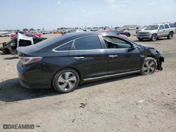 2016 Hyundai Sonata Plug-In Hybrid with VIN KMHE14L24GA025877, listed as a Copart auction lot 68457863 with 92,445 mi miles. Bid and sale history available at carsss.com. Image 3.