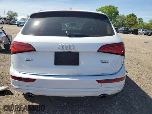 2016 Audi Q5 Premium Plus with VIN WA1L2AFP2GA137263, listed as a Copart auction lot 56501425 with 48,272 mi miles and Salvage title. Bid and sale history available at DreamBid. Image 6.