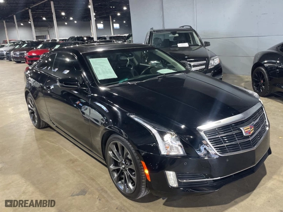 2017 Cadillac ATS Coupe Luxury RWD with VIN 1G6AB1RX8H0199155, listed as a Copart auction lot 49164273 with NaN miles. Bid and sale history available at carsss.com. Image 1.