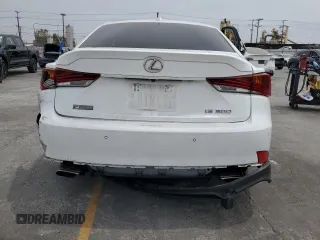 2019 Lexus IS 300 with VIN JTHBA1D22K5084933, listed as a Copart auction lot 58530675 with 56,608 mi miles and Salvage title. Bid and sale history available at DreamBid. Image 6.