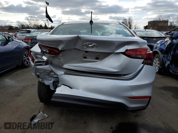 2022 Hyundai Accent SEL with VIN 3KPC24A61NE180525, listed as a Copart auction lot 42200263 with 7,539 mi miles. Bid and sale history available at carsss.com. Image 6.