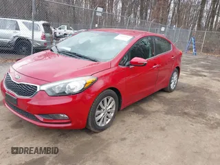 2014 Kia Forte EX with VIN KNAFX4A80E5052317, listed as a IAAI auction lot 41666942 with 65,263 mi miles. Bid and sale history available at carsss.com. Image 2.