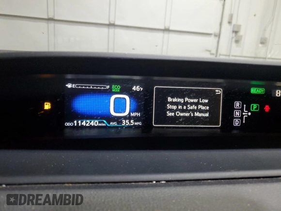 2017 Toyota Prius Two with VIN JTDKBRFUXH3564122, listed as a Copart auction lot 50902105 with 114,240 mi miles and Salvage Title. Bid and sale history available at DreamBid. Image 9.
