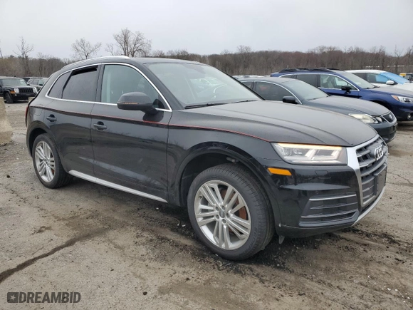 2018 Audi Q5 Premium Plus with VIN WA1BNAFY5J2073944, listed as a Copart auction lot 52778875 with 48,083 mi miles and Salvage Title. Bid and sale history available at carsss.com. Image 4.
