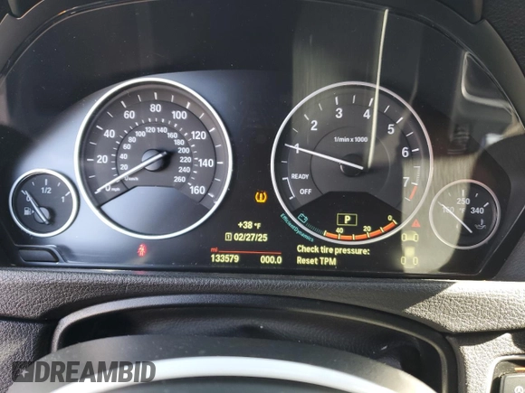 2015 BMW 3 Series 320i xDrive with VIN WBA3C3G57FNS73176, listed as a Copart auction lot 47315495 with 133,579 mi miles and Salvage Title. Bid and sale history available at carsss.com. Image 9.