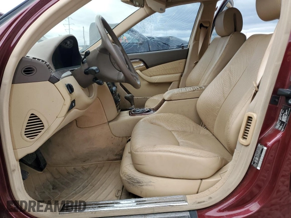 2004 Mercedes-Benz S 500 with VIN WDBNG84J94A421961, listed as a Copart auction lot 53140555 with Not Provided miles and Salvage Title. Bid and sale history available at DreamBid. Image 7.