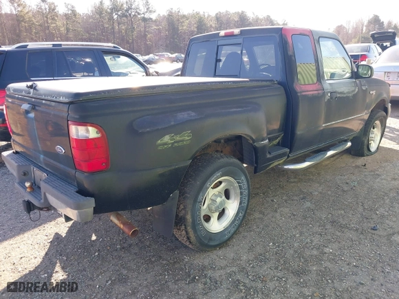 2001 Ford Ranger XL Fleet with VIN 1FTZR15U01PA42952, listed as a IAAI auction lot 41511355 with 143,544 mi miles. Bid and sale history available at carsss.com. Image 4.