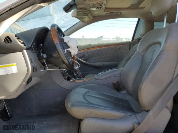 2006 Mercedes-Benz CLK-Class 3.5L with VIN WDBTJ56H86F194432, listed as a Copart auction lot 85803144 with 128,955 mi miles and Salvage Title. Bid and sale history available at carsss.com. Image 7.