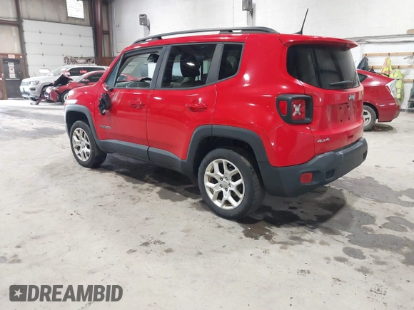 2018 Jeep Renegade Latitude with VIN ZACCJBBB8JPH30688, listed as a IAAI auction lot 42205960 with Not Provided miles and . Bid and sale history available at carsss.com. Image 3.