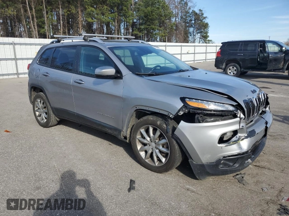 2018 Jeep Cherokee Limited with VIN 1C4PJLDXXJD558601, listed as a Copart auction lot 45552205 with 151,664 mi miles and Salvage title. Bid and sale history available at DreamBid. Image 4.