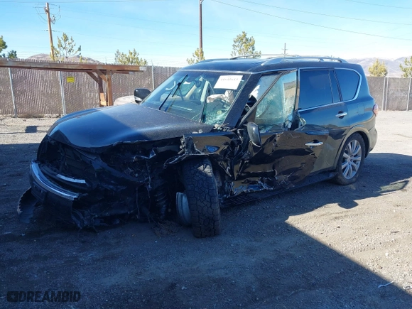 2014 Infiniti QX80 with VIN JN8AZ2NC8E9351691, listed as a IAAI auction lot 41641615 with 1 mi miles. Bid and sale history available at carsss.com. Image 16.