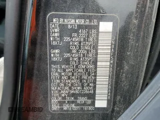 2013 Nissan Juke SL with VIN JN8AF5MV8DT228648, listed as a Copart auction lot 53455535 with Not Provided miles and Salvage Title. Bid and sale history available at DreamBid. Image 13.