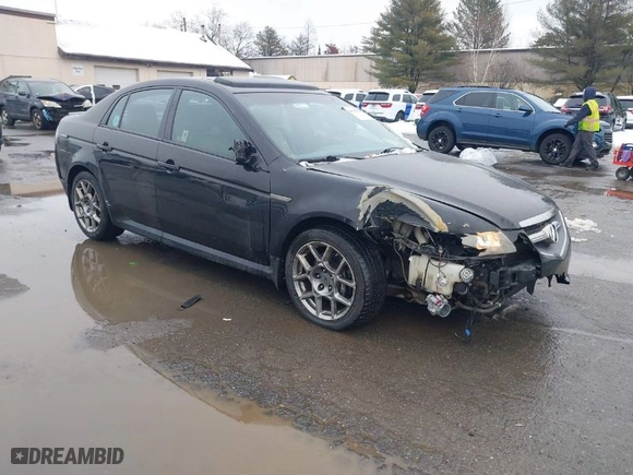 2007 Acura TL Type-S with VIN 19UUA76597A043591, listed as a IAAI auction lot 41513314 with 110,049 mi miles. Bid and sale history available at carsss.com. Image 1.