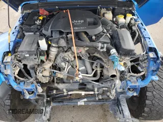 2021 Jeep Wrangler Unlimited Sahara High Altitude with VIN 1C4HJXEM3MW770622, listed as a Copart auction lot 76144874 with 71,886 mi miles and Salvage title. Bid and sale history available at DreamBid. Image 11.