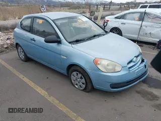 2007 Hyundai Accent GS with VIN KMHCM36CX7U006584, listed as a IAAI auction lot 41801452 with 1 mi miles. Bid and sale history available at carsss.com. Image 1.