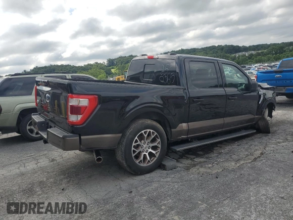 2023 Ford F-150 XL with VIN 1FTEW1C83PFA84267, listed as a Copart auction lot 65042545 with 54,508 mi miles and Salvage title. Bid and sale history available at DreamBid. Image 3.