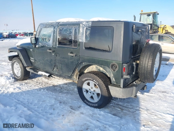 2010 Jeep Wrangler Unlimited Sport with VIN 1J4BA3H12AL127802, listed as a IAAI auction lot 41237029 with 94,320 mi miles. Bid and sale history available at carsss.com. Image 3.