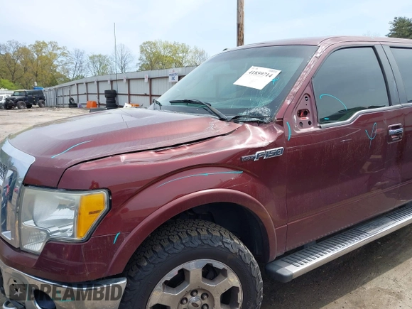 2010 Ford F-150 XL with VIN 1FTFW1EV9AFD22539, listed as a IAAI auction lot 41859714 with 233,079 mi miles. Bid and sale history available at carsss.com. Image 6.