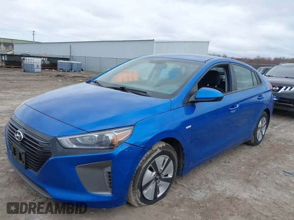 2017 Hyundai Ioniq Blue with VIN KMHC65LC7HU024102, listed as a IAAI auction lot 42057067 with 126,313 mi miles and . Bid and sale history available at DreamBid. Image 16.