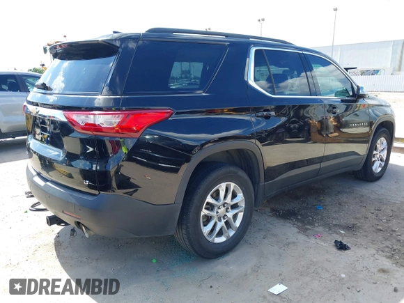 2019 Chevrolet Traverse LT Cloth z VIN 1GNERGKW8KJ138606, wystawiony jako IAAI lot #42224318 z przebiegiem 155 959 mil mil oraz . Historia ofert i sprzedaży dostępna na DreamBid. Obrazek 4.