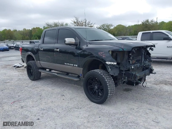 2019 Nissan Titan SV with VIN 1N6AA1E56KN507810, listed as a IAAI auction lot 41947972 with 54,059 mi miles. Bid and sale history available at carsss.com. Image 1.