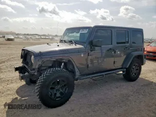2017 Jeep Wrangler Unlimited Sport with VIN 1C4HJWDG6HL627015, listed as a Copart auction lot 63864755 with 113,443 mi miles and Salvage title. Bid and sale history available at DreamBid. Image 1.