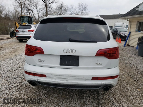 2015 Audi Q7 3.0T S line Prestige with VIN WA1DGBFE5FD008747, listed as a Copart auction lot 53045665 with 76,971 mi miles and Salvage Title. Bid and sale history available at carsss.com. Image 6.